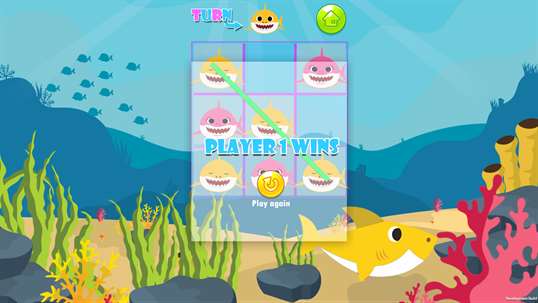 Baby Shark Tic Tac Toe Game screenshot 4