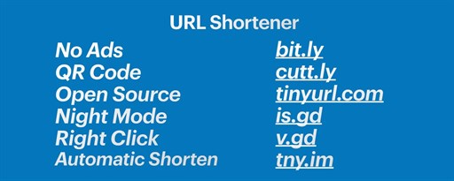 Url Shortener marquee promo image