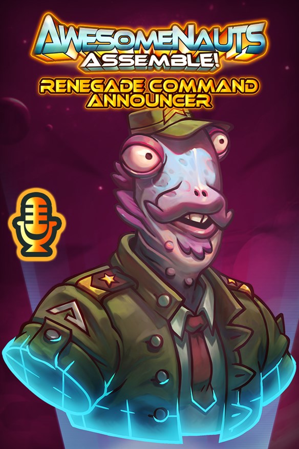 Renegade Command - Awesomenauts Assemble! Announcer Xbox Series X|S and Xbox One cover art