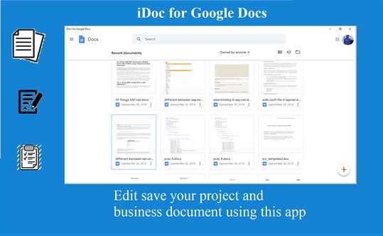 iDoc for Google Docs screenshot 1