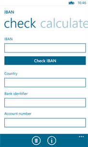 IBAN-Calculator screenshot 2