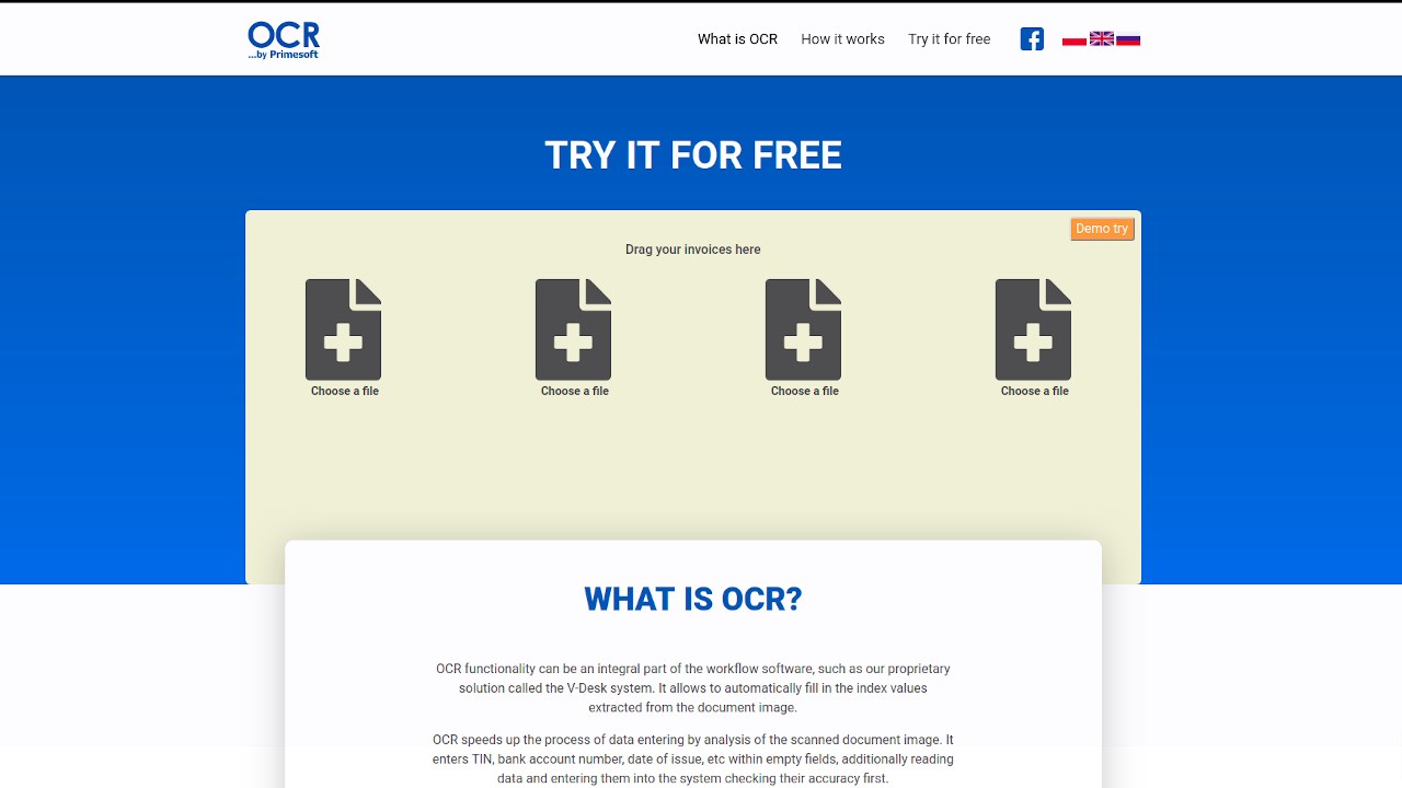 Snapshot 2 of OCR by Primesoft