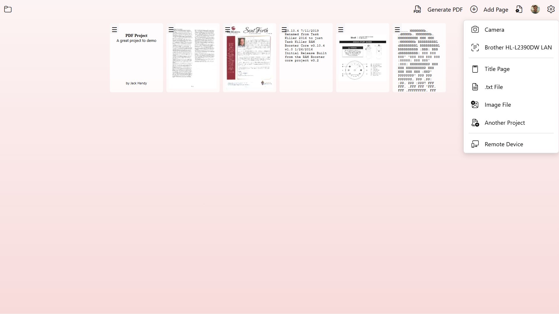 PDF Document Scanner screenshot