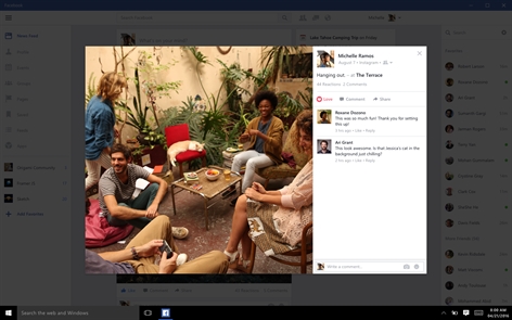 Facebook (Beta) Screenshot