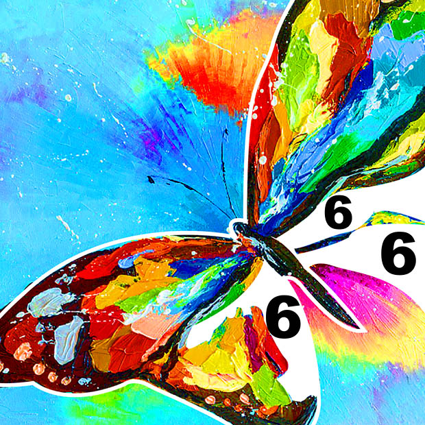Oil Paint Number Coloring