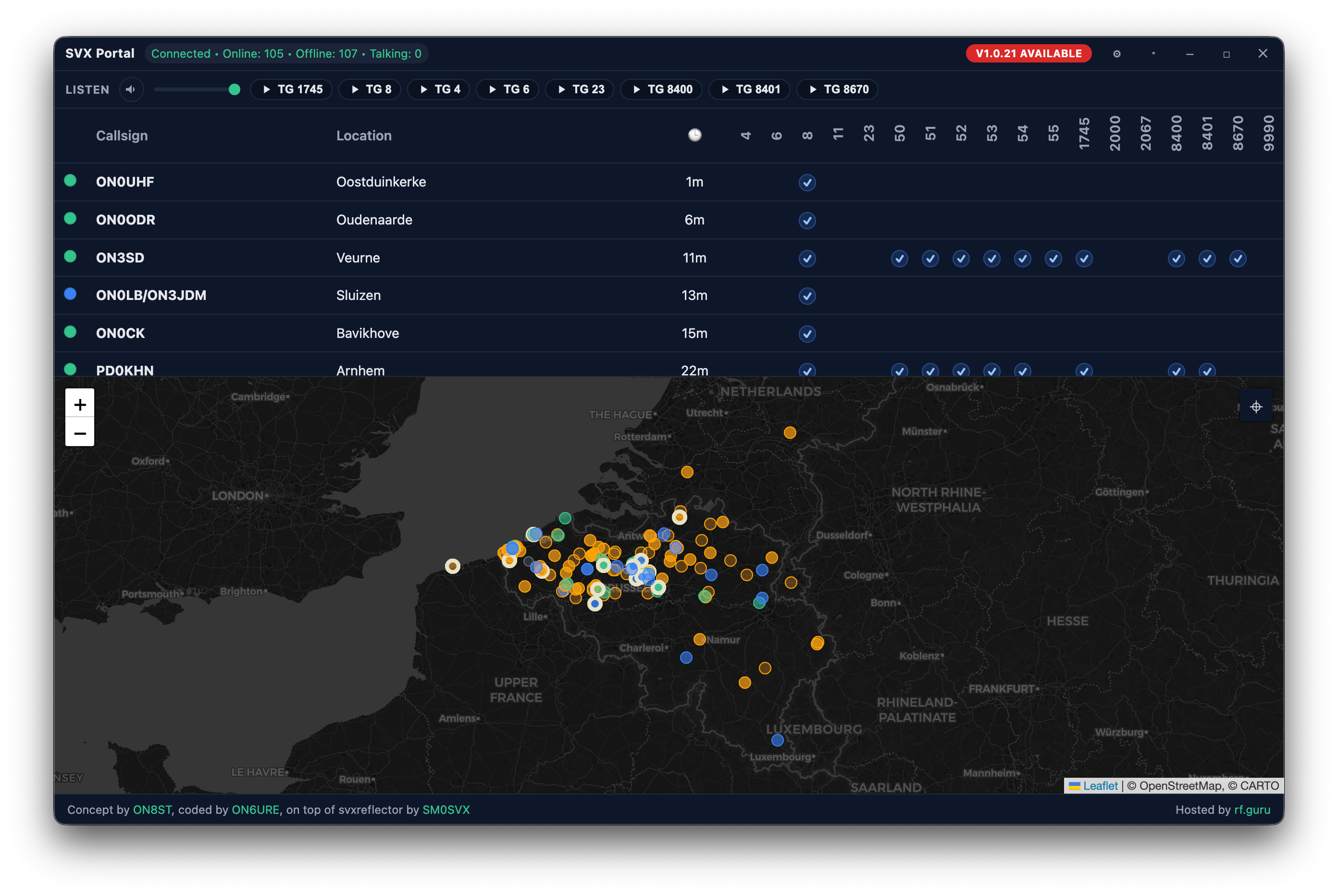 SVX Portal screenshot