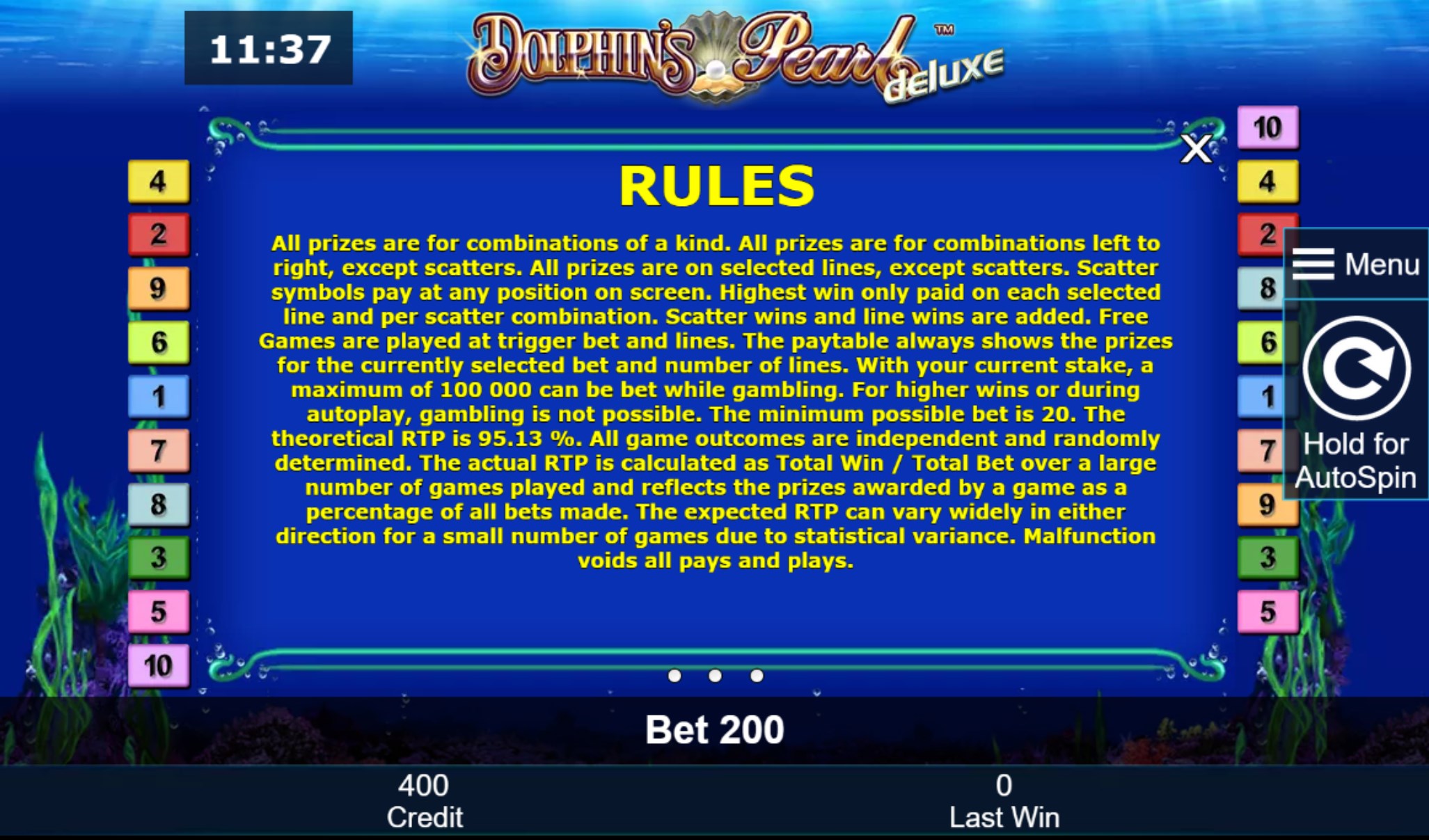 Screenshot 6 Dolphin's Pearl Deluxe Free Casino Slot Machine windows