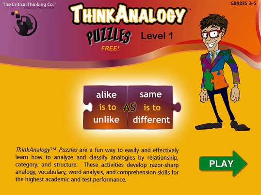ThinkAnalogy™ Puzzles Level 1 (Free) screenshot 1
