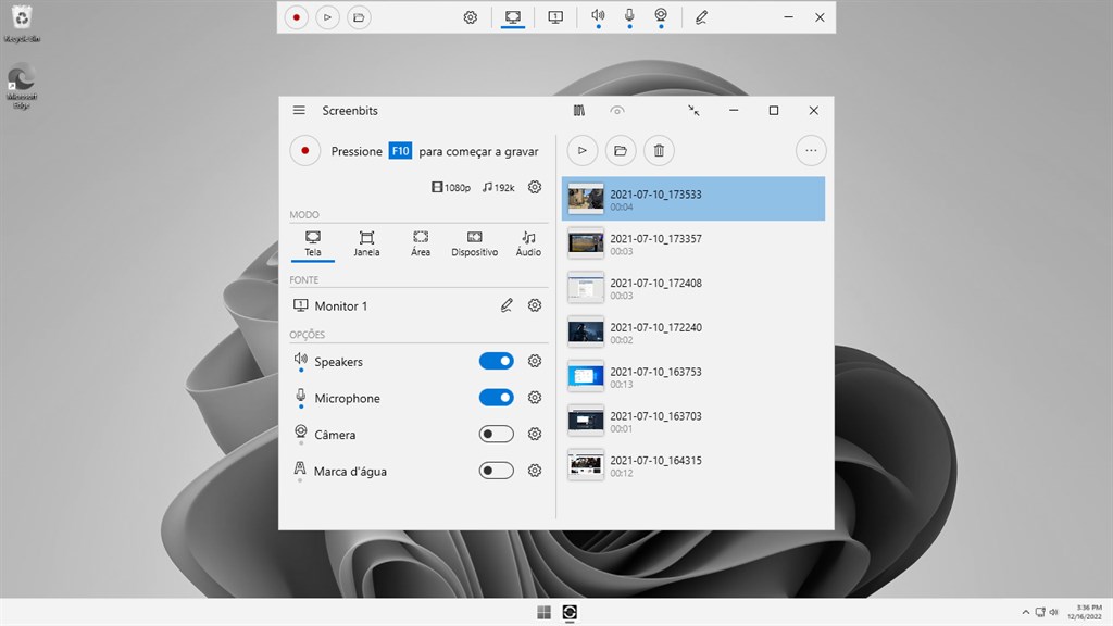 Captura de tela Capturas de tela Captura tela screenshot - Microsoft Apps