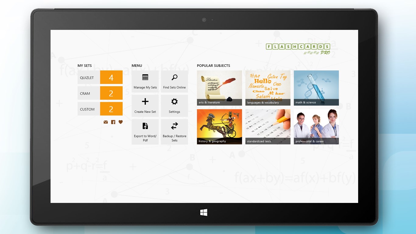 Flashcards Pro for Windows 10