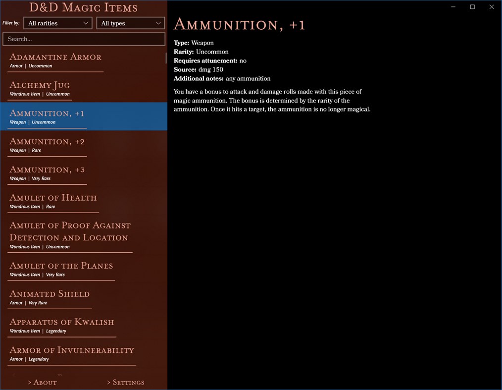 #1. D&D Magic Items (Windows) 由: IgorX2