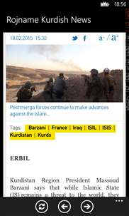 Rojname Kurdish News screenshot 1