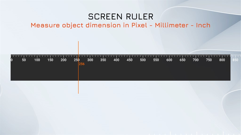 Ruler for deals computer screen