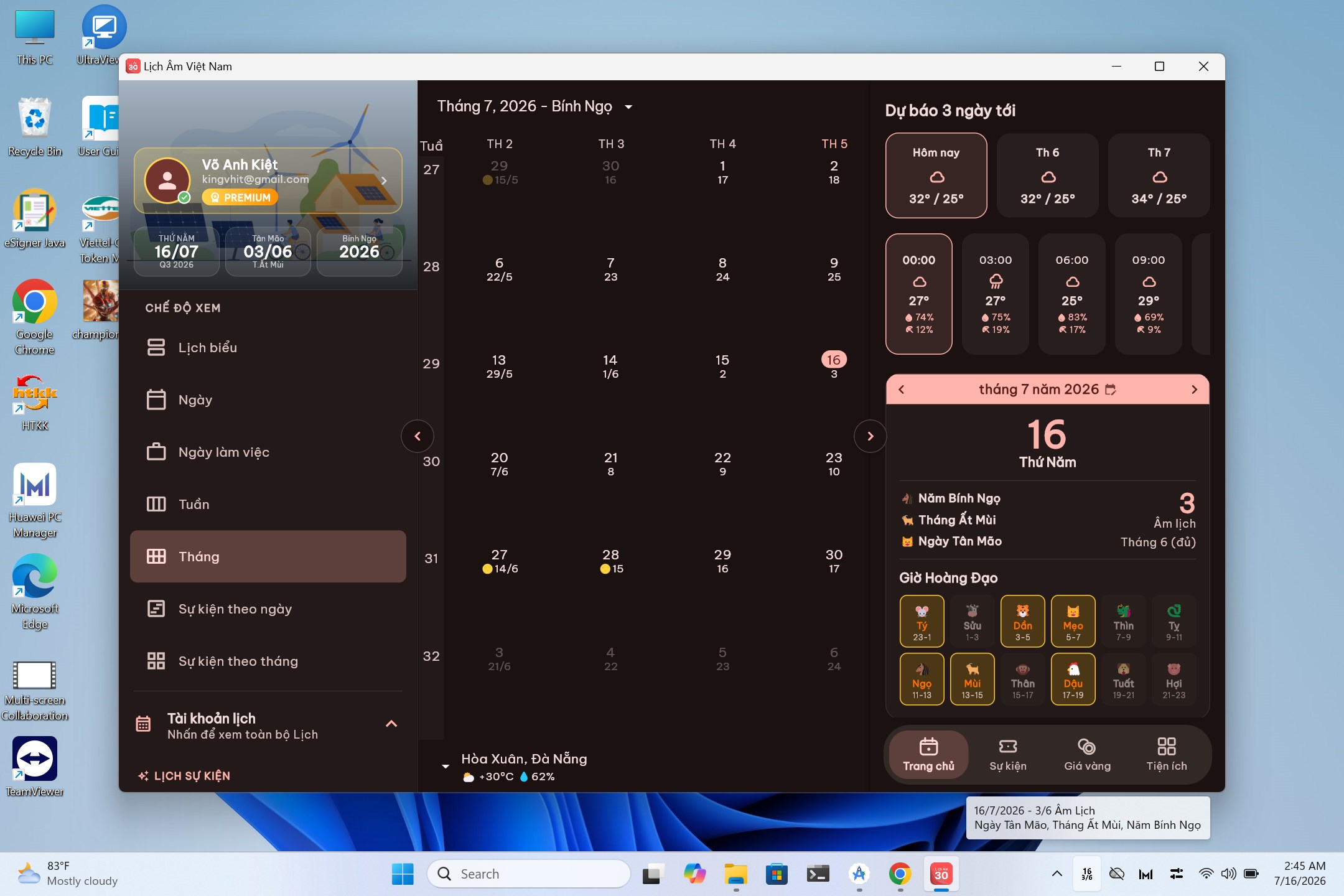 Lịch Âm Việt - đa nền tảng screenshot