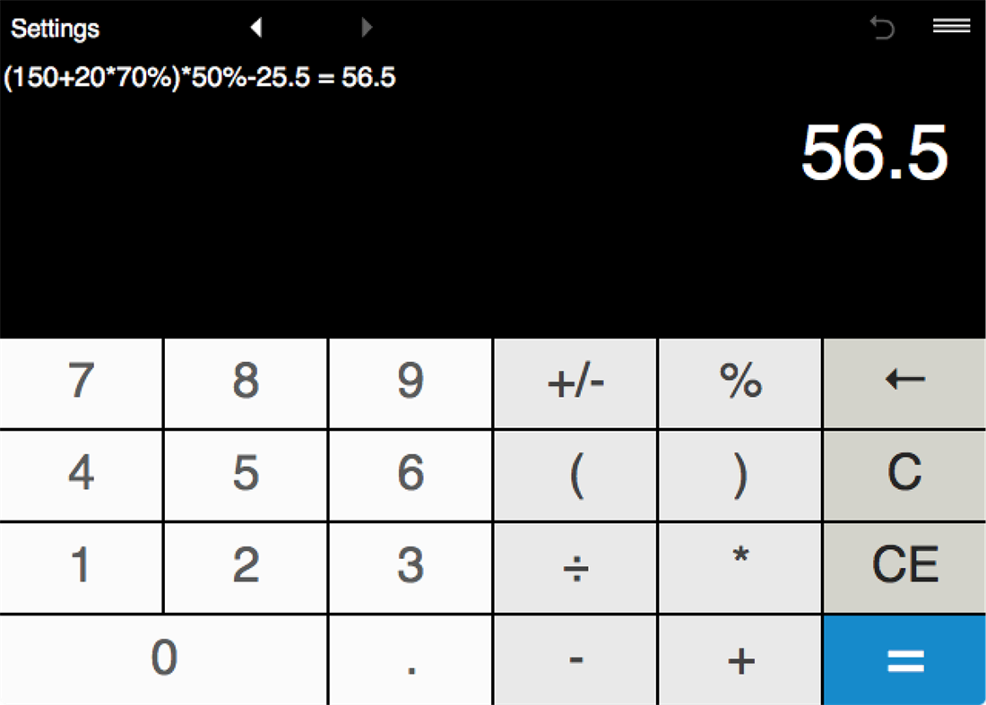 #4. Calculator with parentheses (Windows) De: Intemodino Group s.r.o.