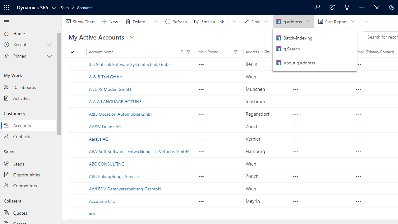 Snapshot 4 of Datenqualität in D'365 Marketing & Sales