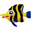 Fish Color By Number - Pixel Art Aquatic Animals Coloring Book