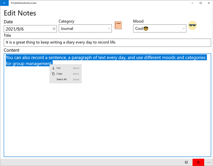 Private notes and journals - Official app in the Microsoft Store