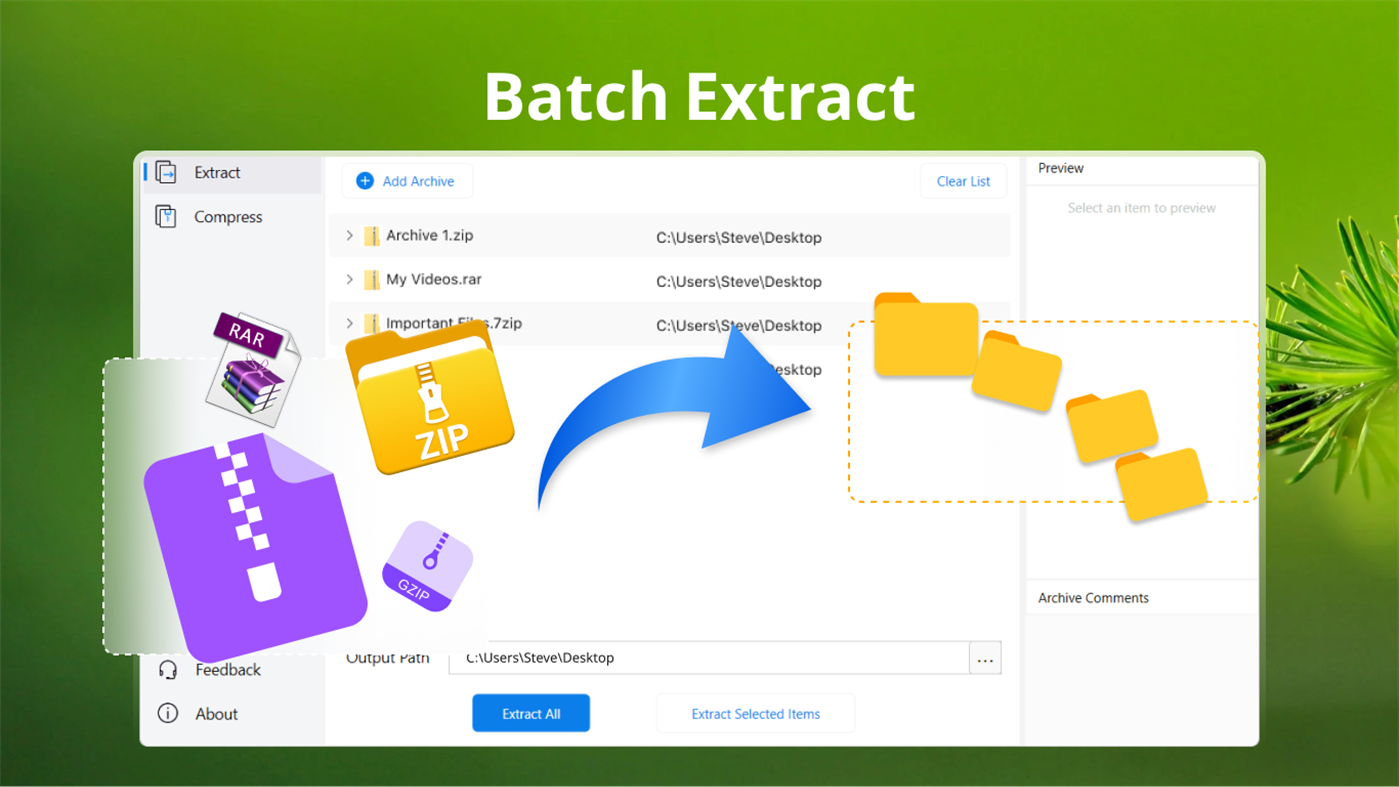 #2. AukZip - RAR Zip (Windows) 게시자: Codaapp Studio