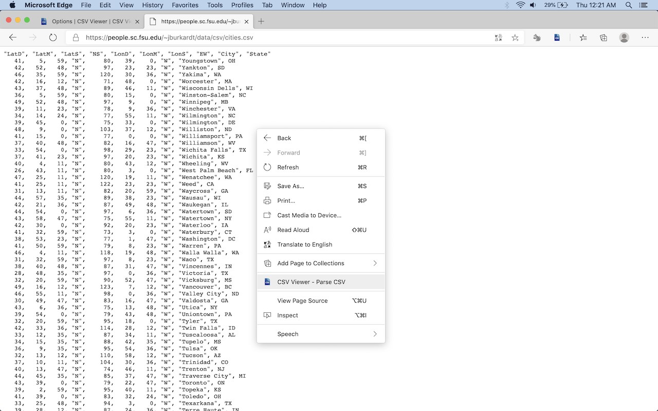 CSV Viewer by Table Capture