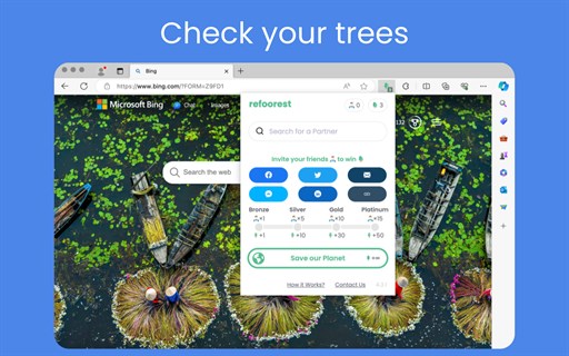 refoorest - Plant Trees for Free with Your Browser