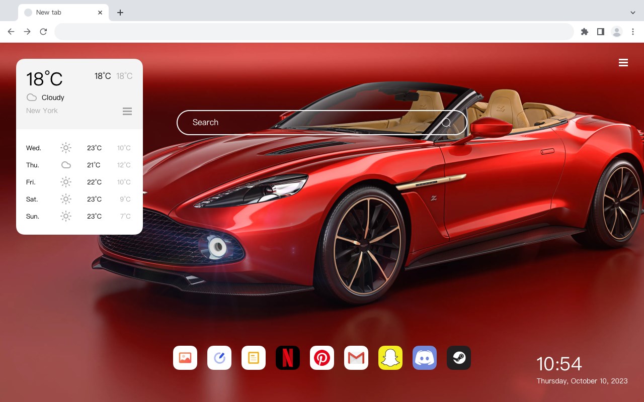 Red Aston Martin car 4K wallpaper HomePage
