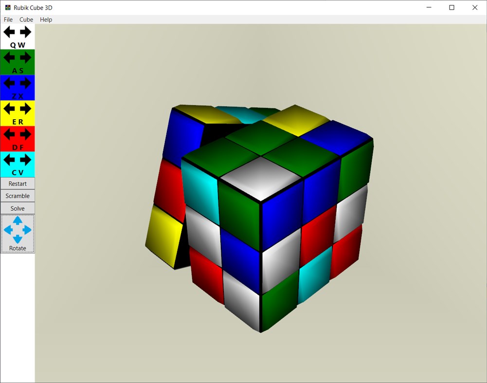 #6. Rubik Cube 3D (Windows) 由: PROGRAMATIC S.R.L.