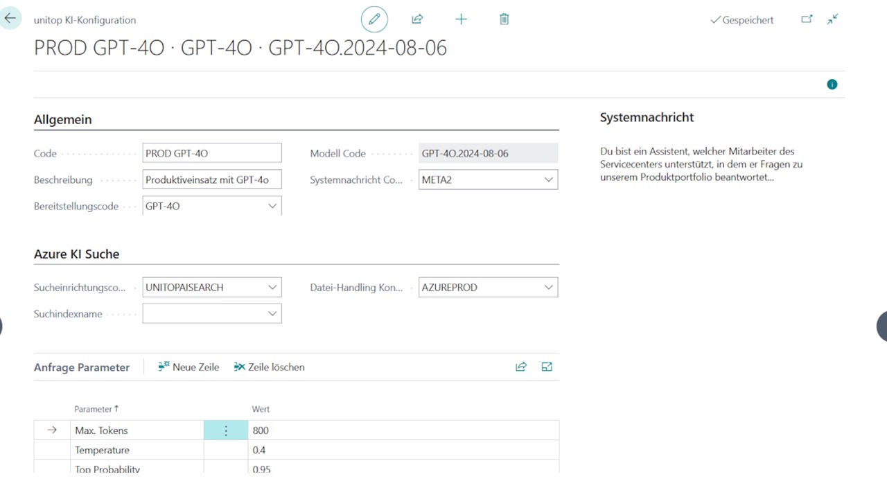 Snapshot 2 of unitop AI Basics AddOn