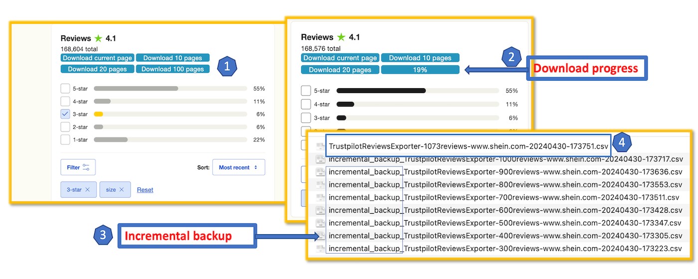 Trustpilot Reviews Exporter