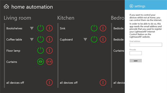 Home Automation for LightwaveRF screenshot 8