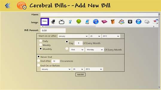 Cerebral Bills screenshot 2