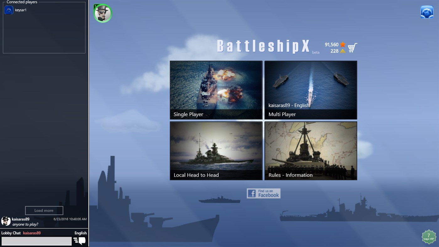 #1. BattleshipX (Windows) 由: Nektarios Giannoulis