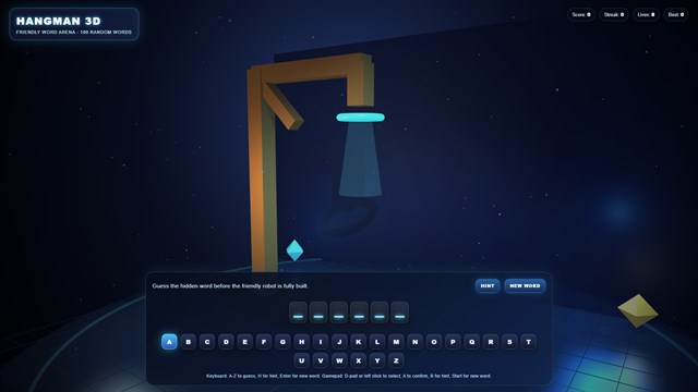 3D Hangman APG screenshot 2