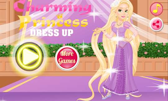 Rapunzel Charming Princess Dress Up screenshot 1