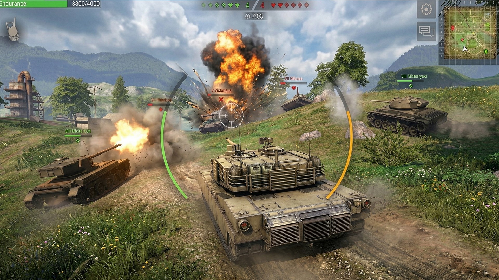 Battle Tanks — Online WW2 PvP Tank Shooter Game screenshot