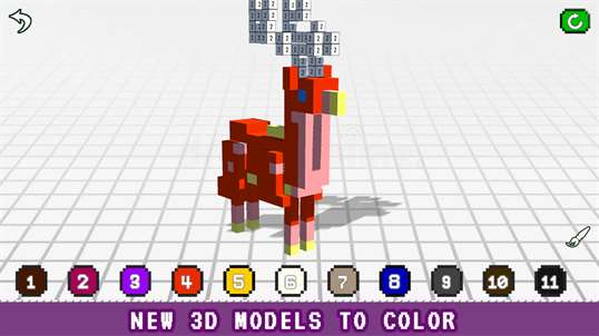 Christmas 3D Color by Number - Voxel Coloring Book screenshot 3