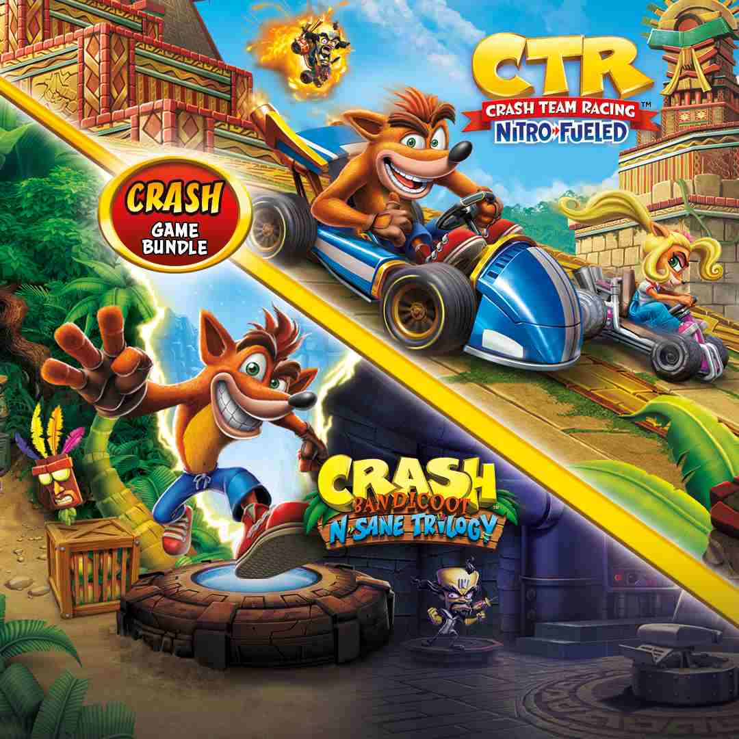 Pacote Crash Bandicoot™ N. Sane Trilogy + CTR Nitro-Fueled
