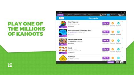 Kahoot! Create Screenshots 2