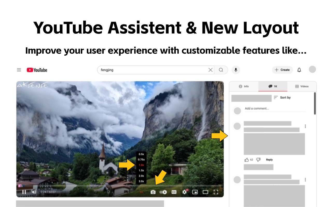 Enhancer for YouTube™ – Structured Comments Layout