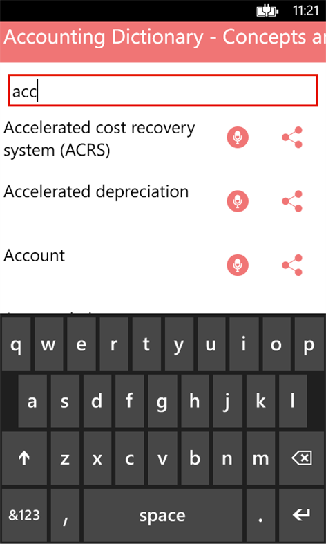 Accounting Dictionary - Concepts and Terms Screenshots 2