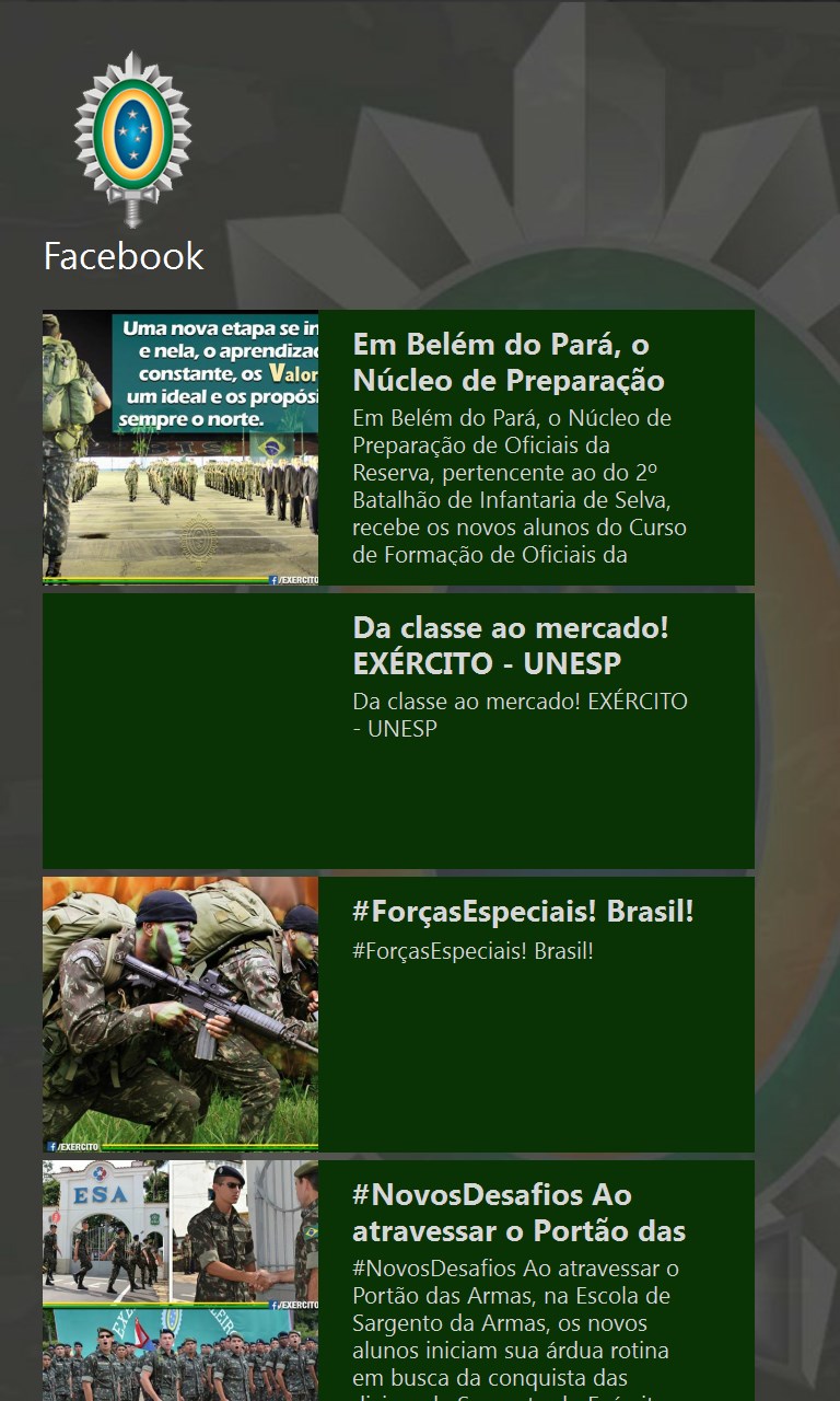 Exército Brasileiro na App Store