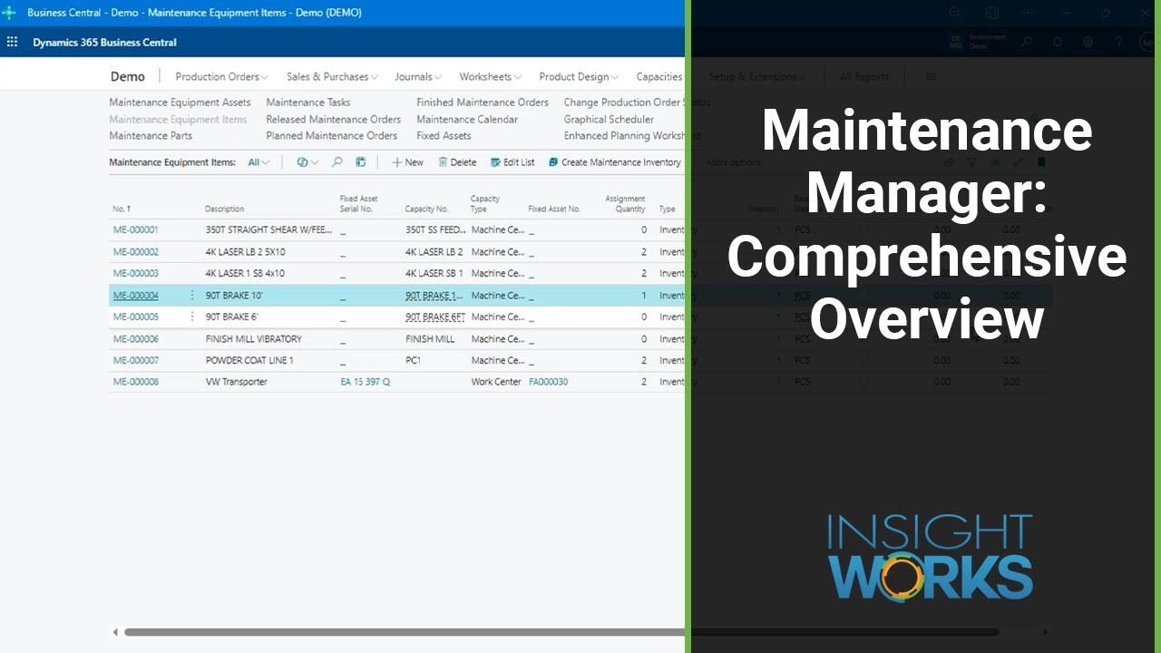 Snapshot 2 of Maintenance Manager