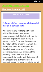 The Partition Act 1893 screenshot 3