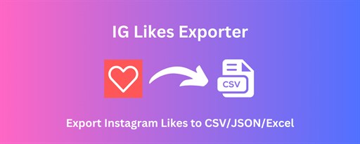 Likes Exporter for Ins marquee promo image