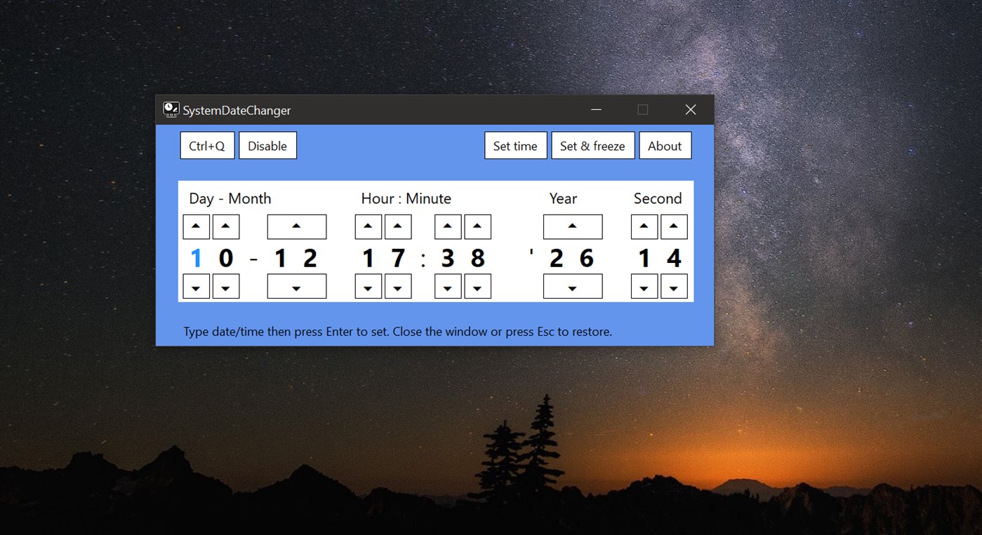 #1. SystemDateChanger (Windows) Ved: indeepsoft