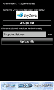 Audio phone 7 - Free screenshot 7