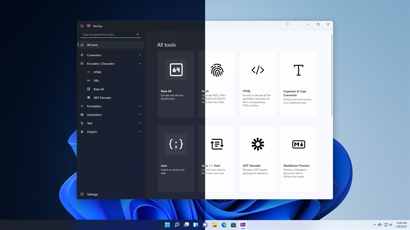 #1. DevToys (Windows) 게시자: etiennebaudoux