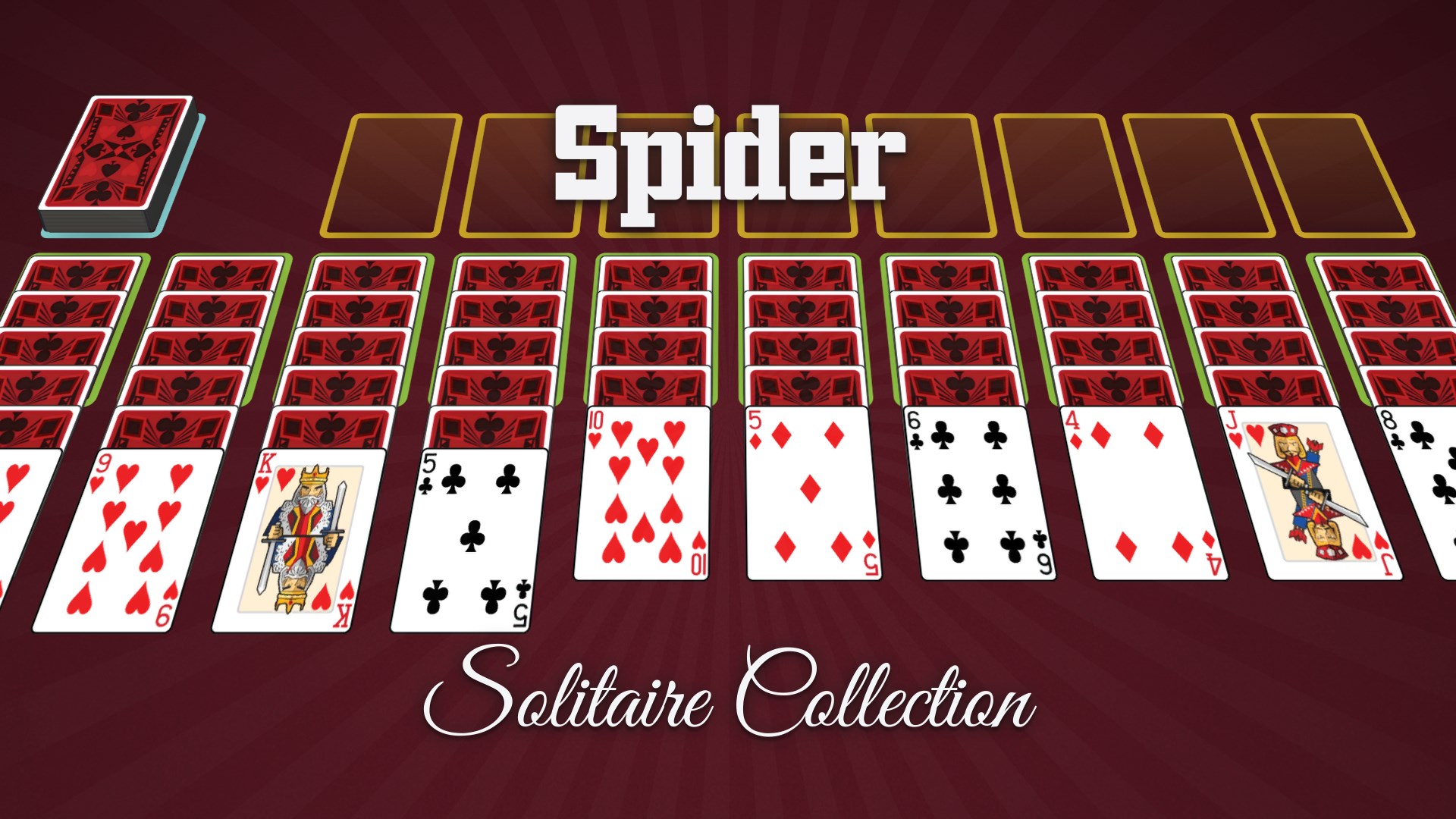 Paciência com Spider Spider Solitaire Coleção Microsoft Solitaire