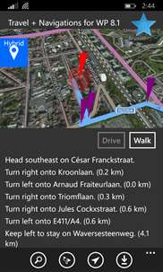 Drive+Walk Maps 8.1 LUMIA screenshot 2