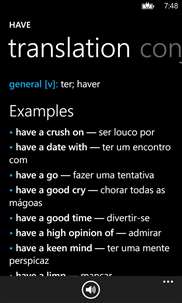 Portuguese English Dictionary+ screenshot 6